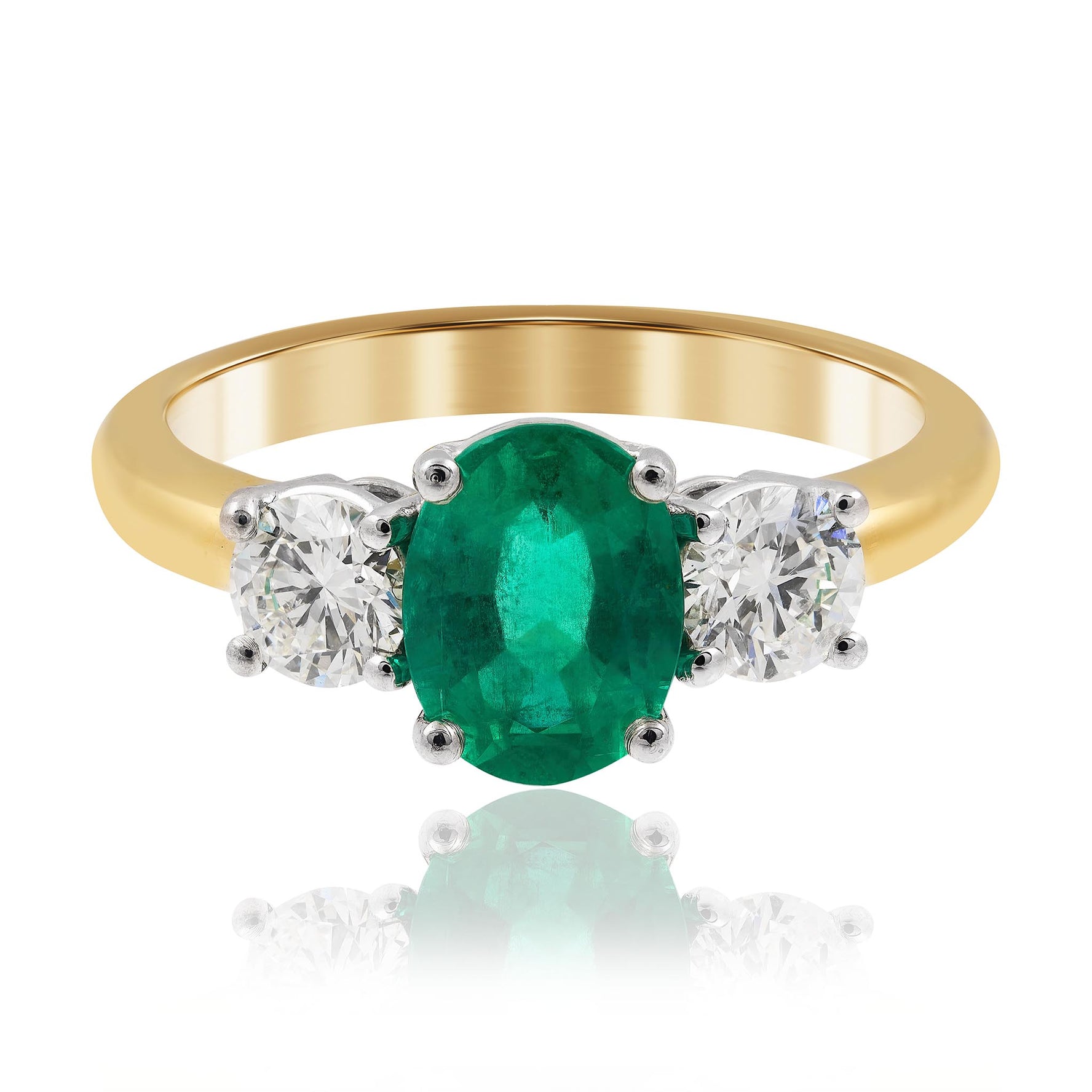 Natural Emerald and Diamond Trilogy