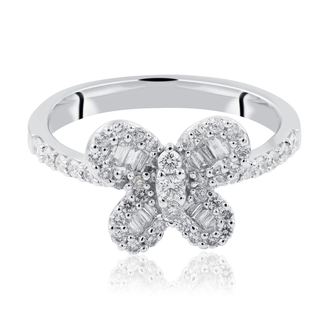 Butterfly Diamond Cocktail Ring