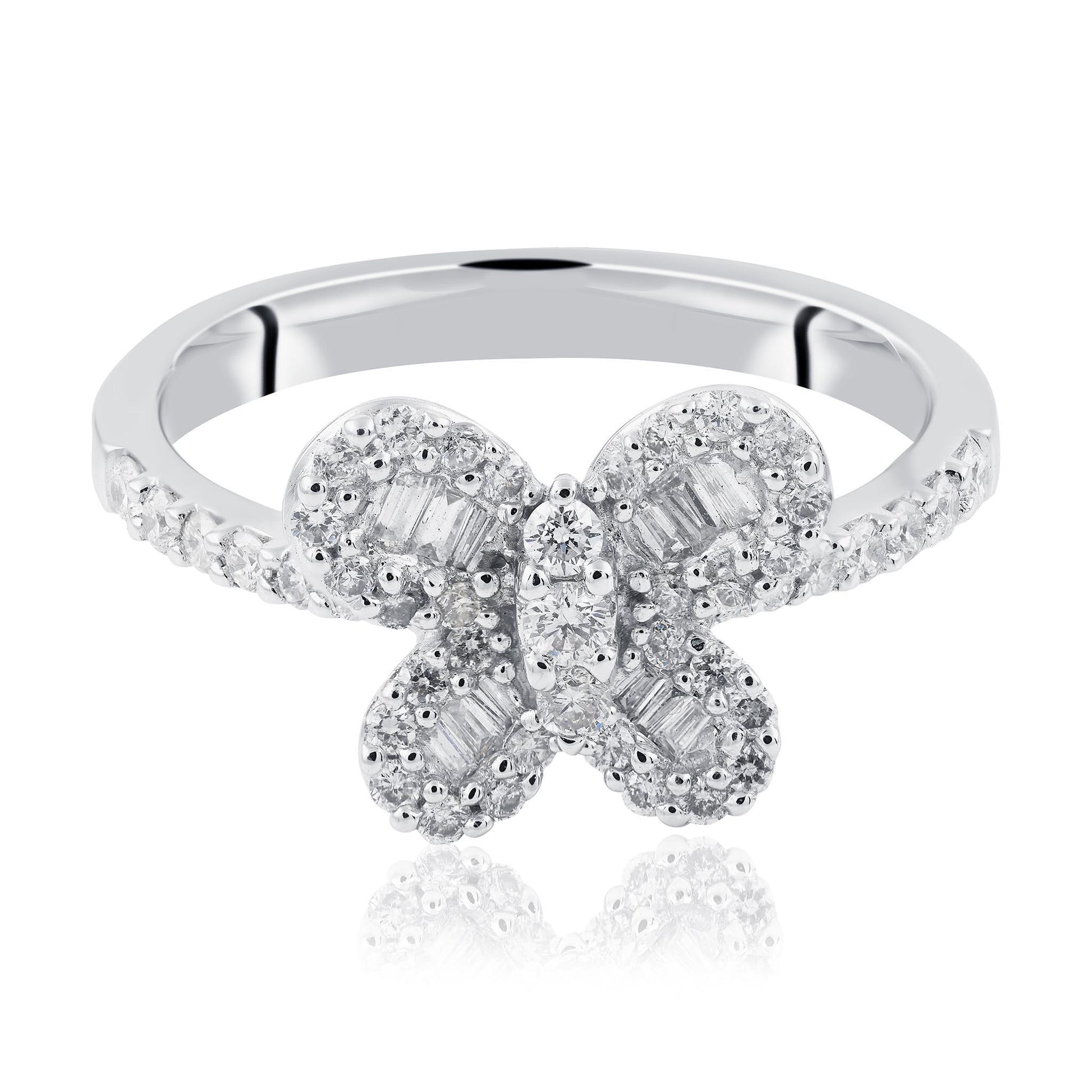 Butterfly Diamond Cocktail Ring