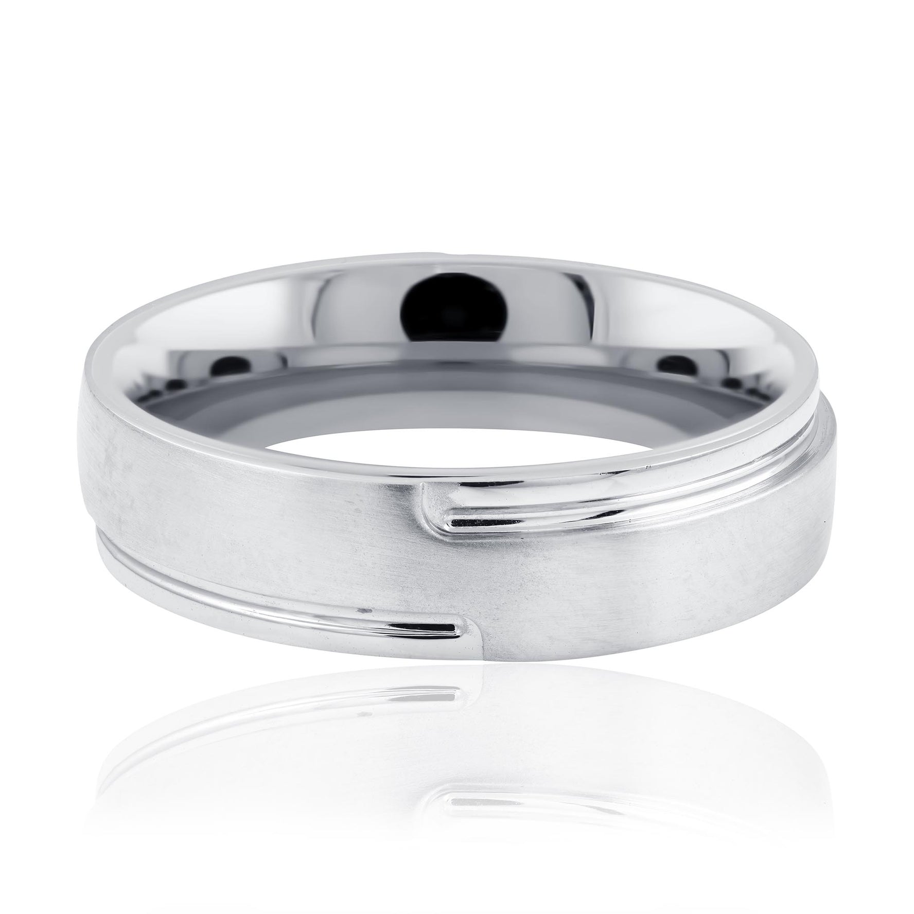 Men's White Gold Wedding Ring