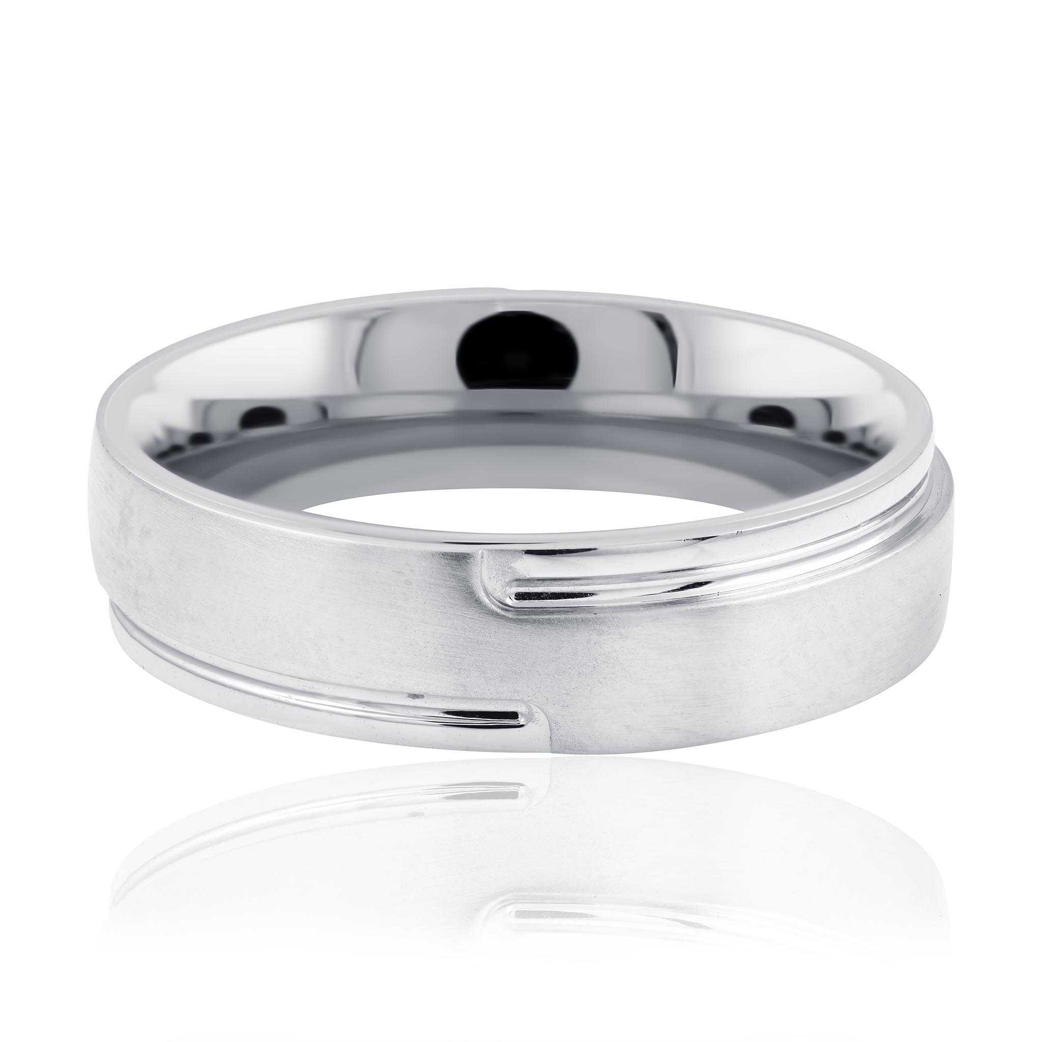 Men's White Gold Wedding Ring