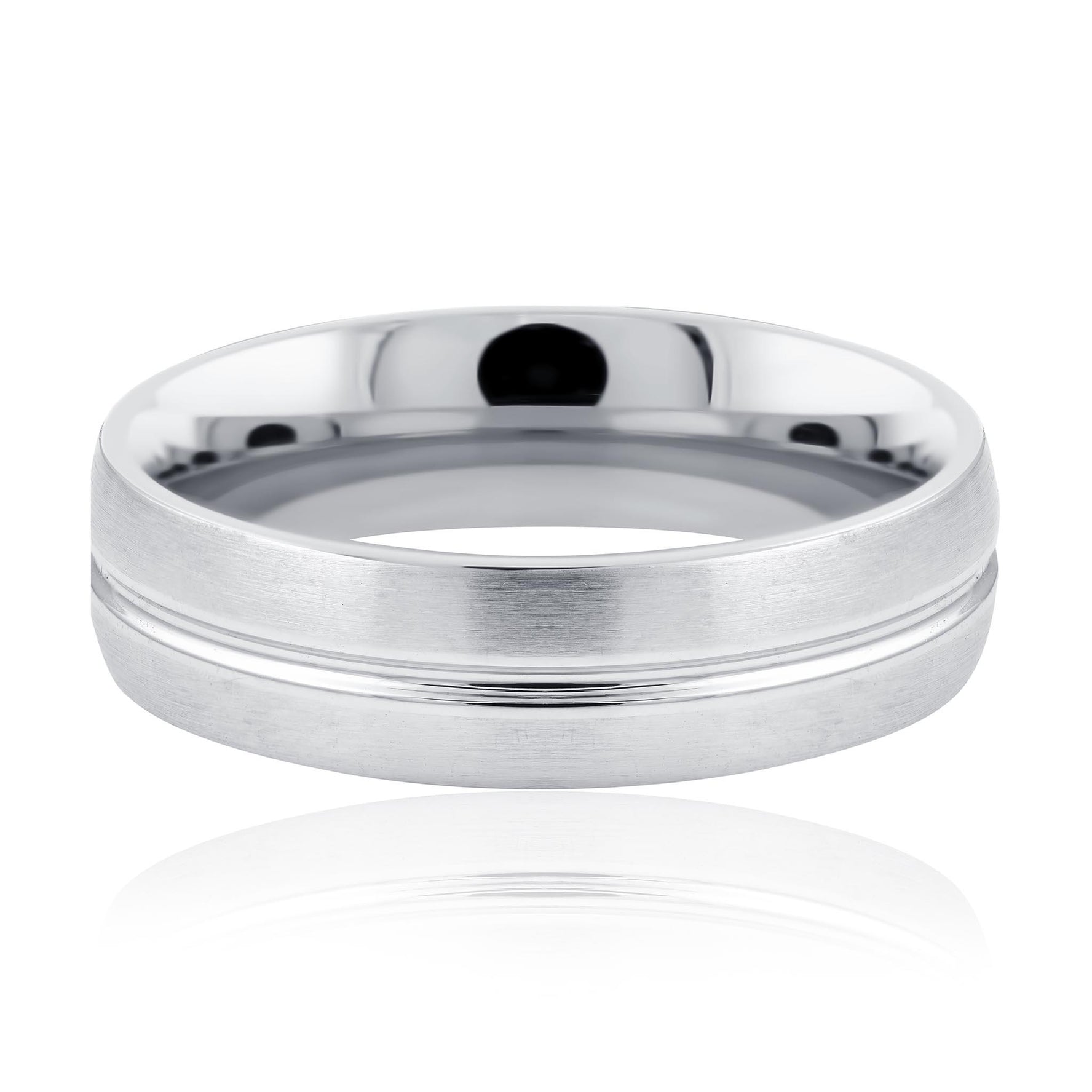 Men's White Gold Wedding Ring