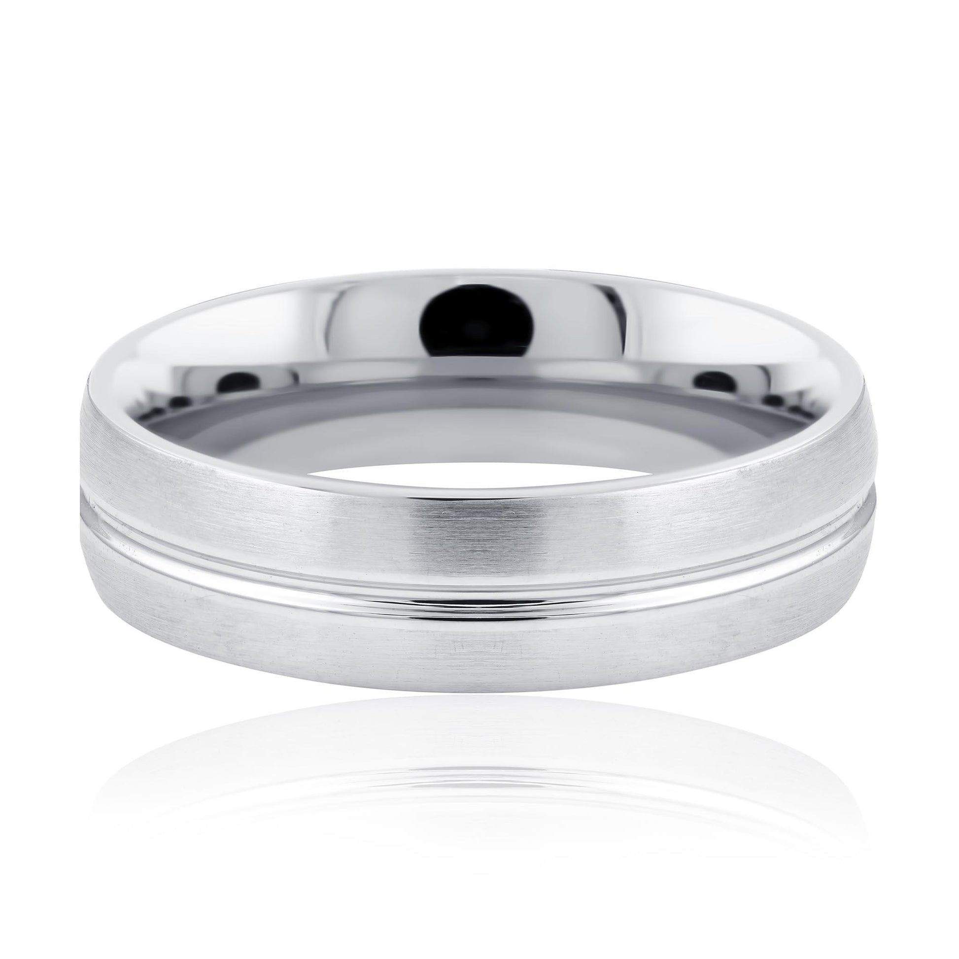 Men's White Gold Wedding Ring