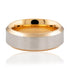 Two Tone Gents Wedding Ring