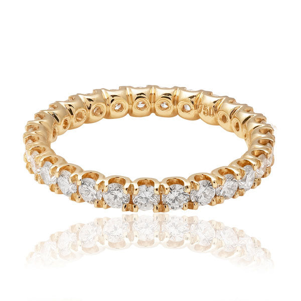 Full Hoop Diamond Ring. Custom Made Wedding Rings