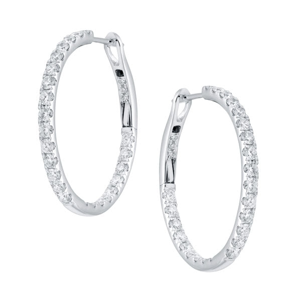Diamond Hoop Earrings Hoop Earrings Diamond Hoop Earrings