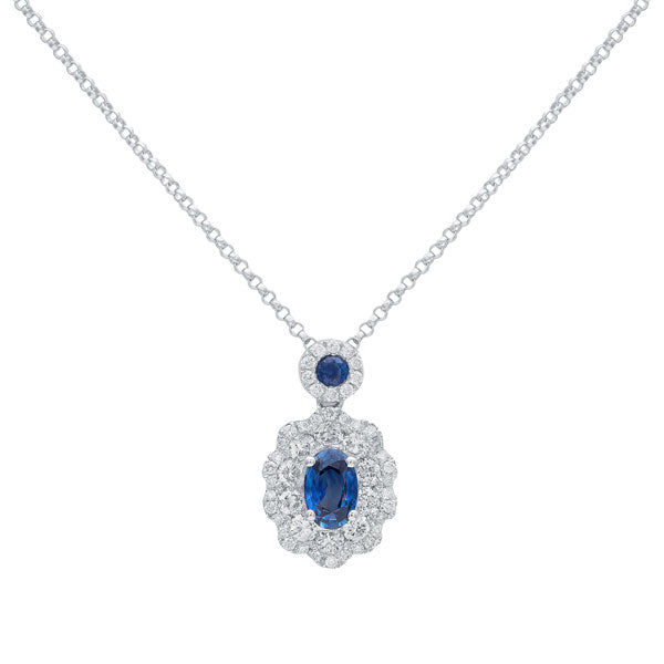 Sapphire and Diamond Pendant