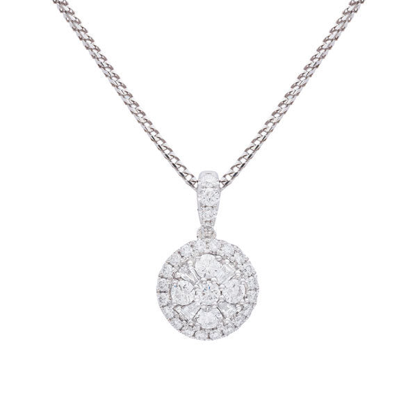 Cluster Diamond Pendant