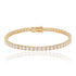 18ct yellow gold, diamond tennis bracelet