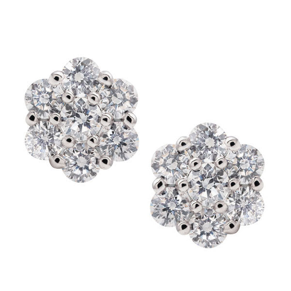 Diamond stud earrings
