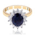 Sapphire and Diamond Engagement Ring