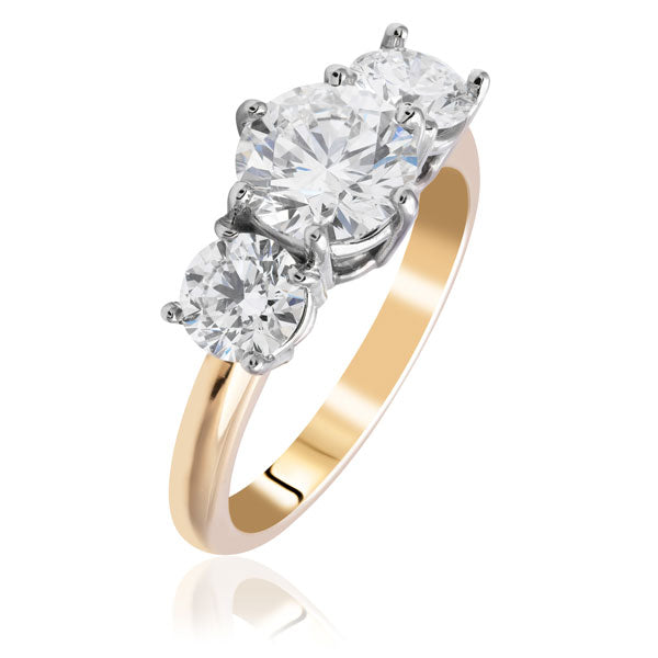 Diamond Trilogy Engagement Ring