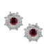 Ruby and Diamond Studs