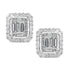 square diamond studs
