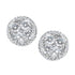 diamond cluster studs