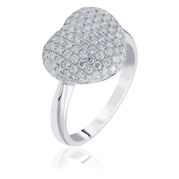 heart shaped diamond ring