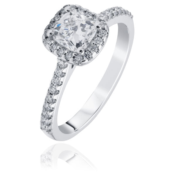 Cushion Cut Diamond Ring