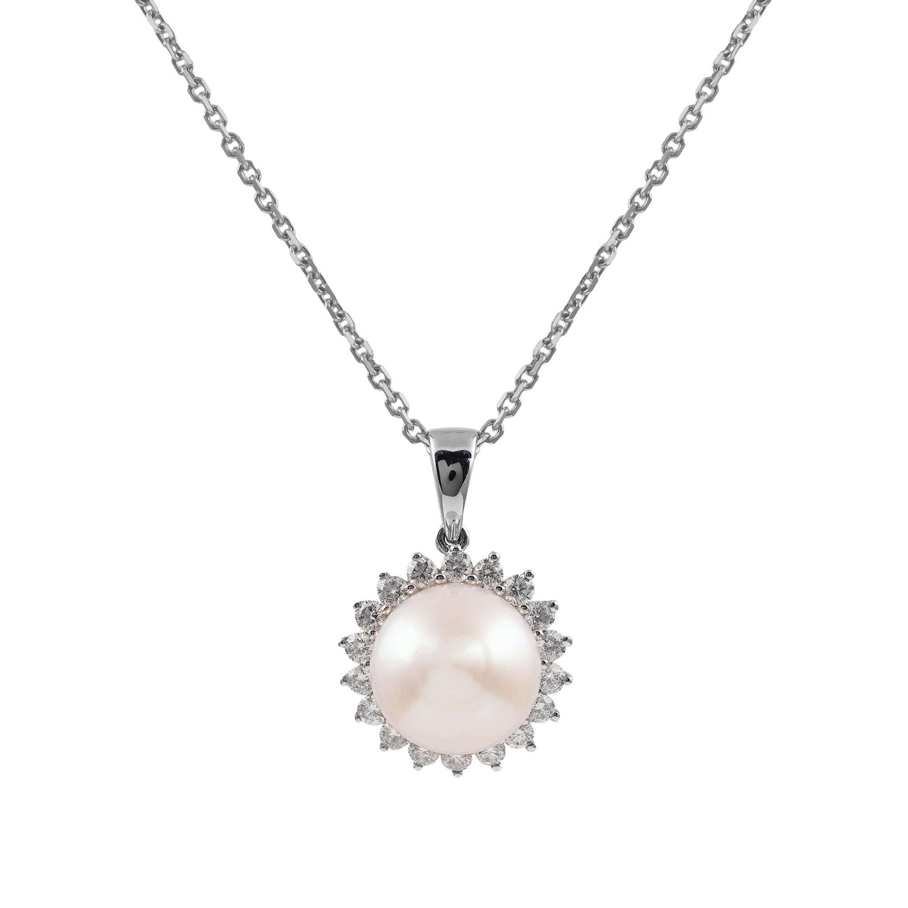 Pearl and Diamond Pendant