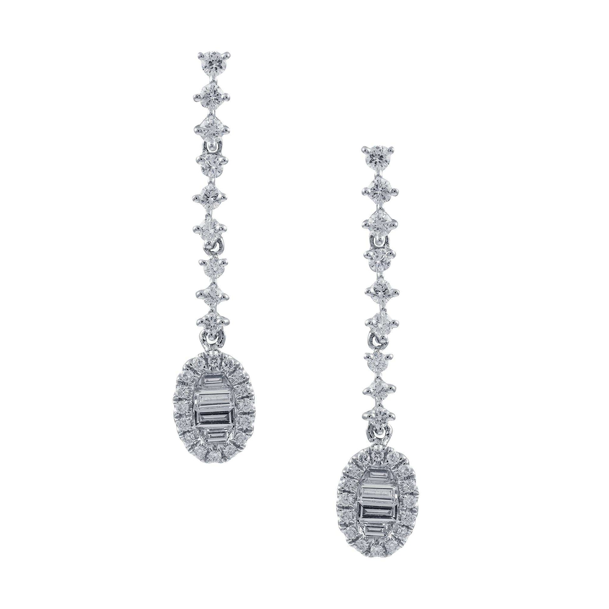 Diamond Drop Earrings