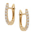 Yellow Gold Diamond Hoop Earrings
