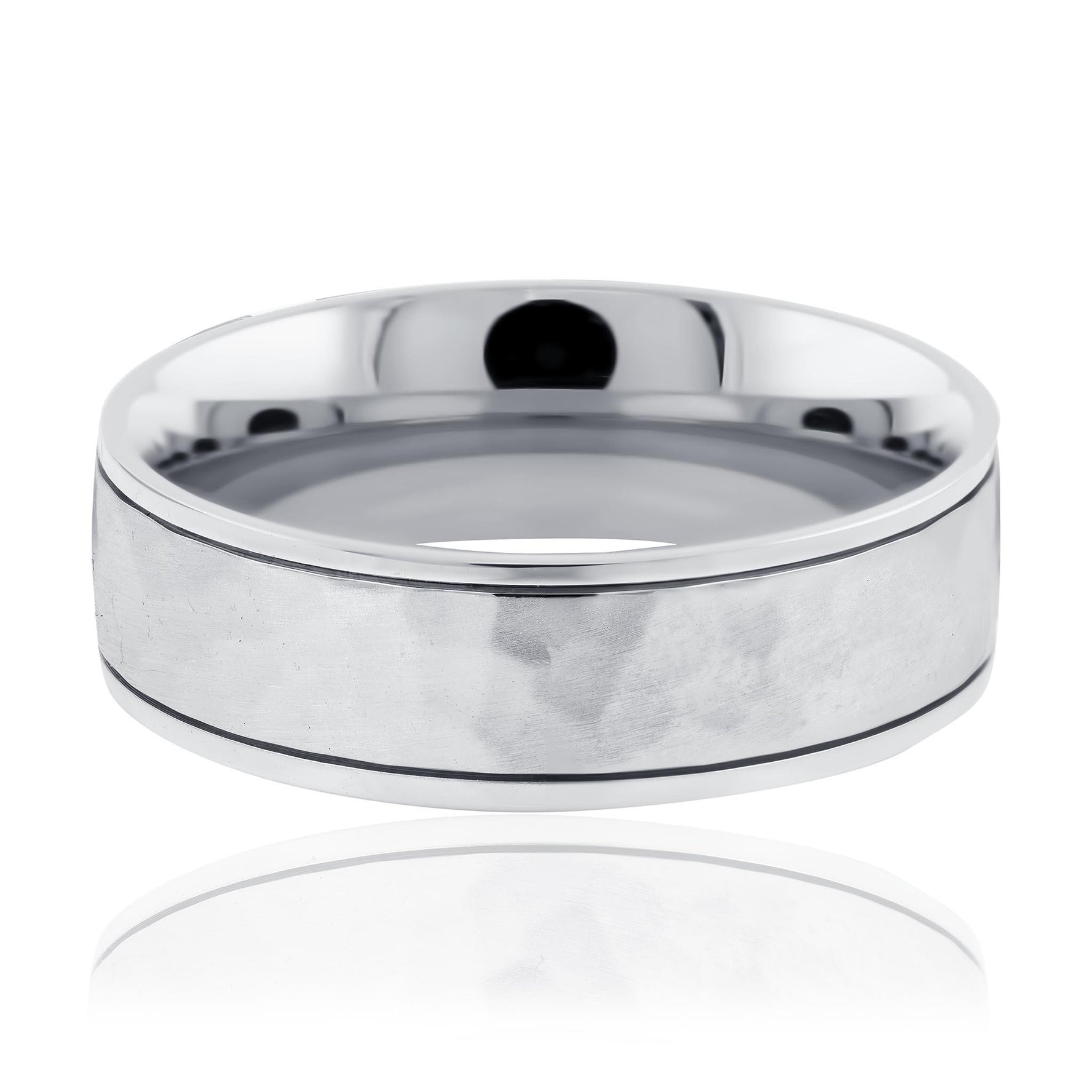 Hammered Style Gents Ring