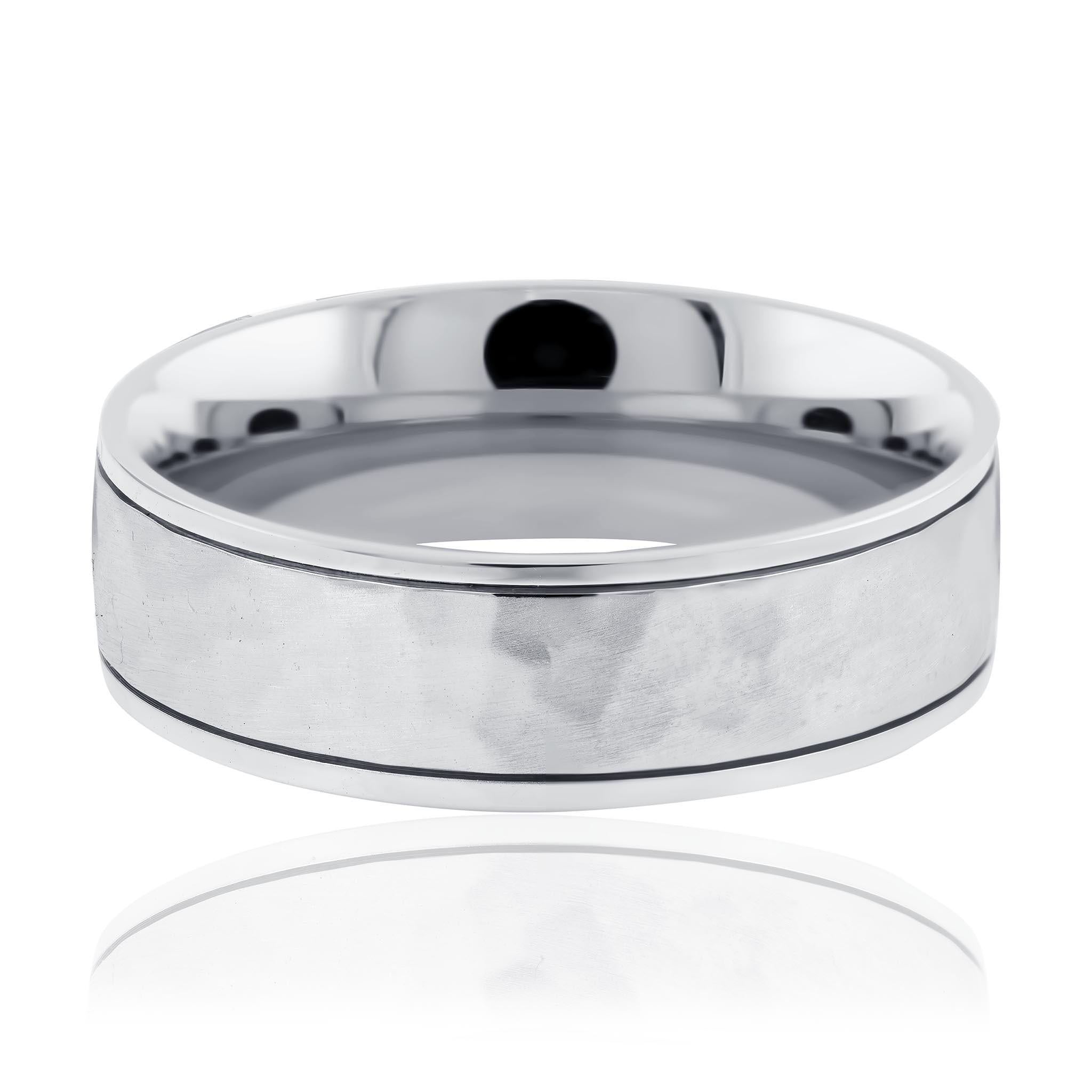 Hammered Style Gents Ring