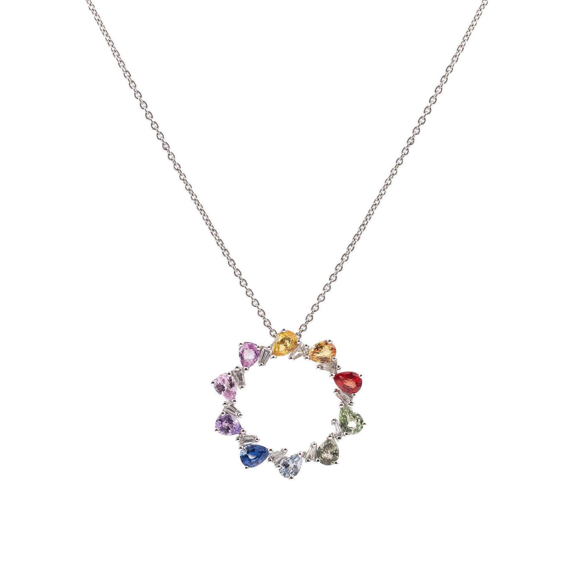 Sapphire and Diamond Pendant