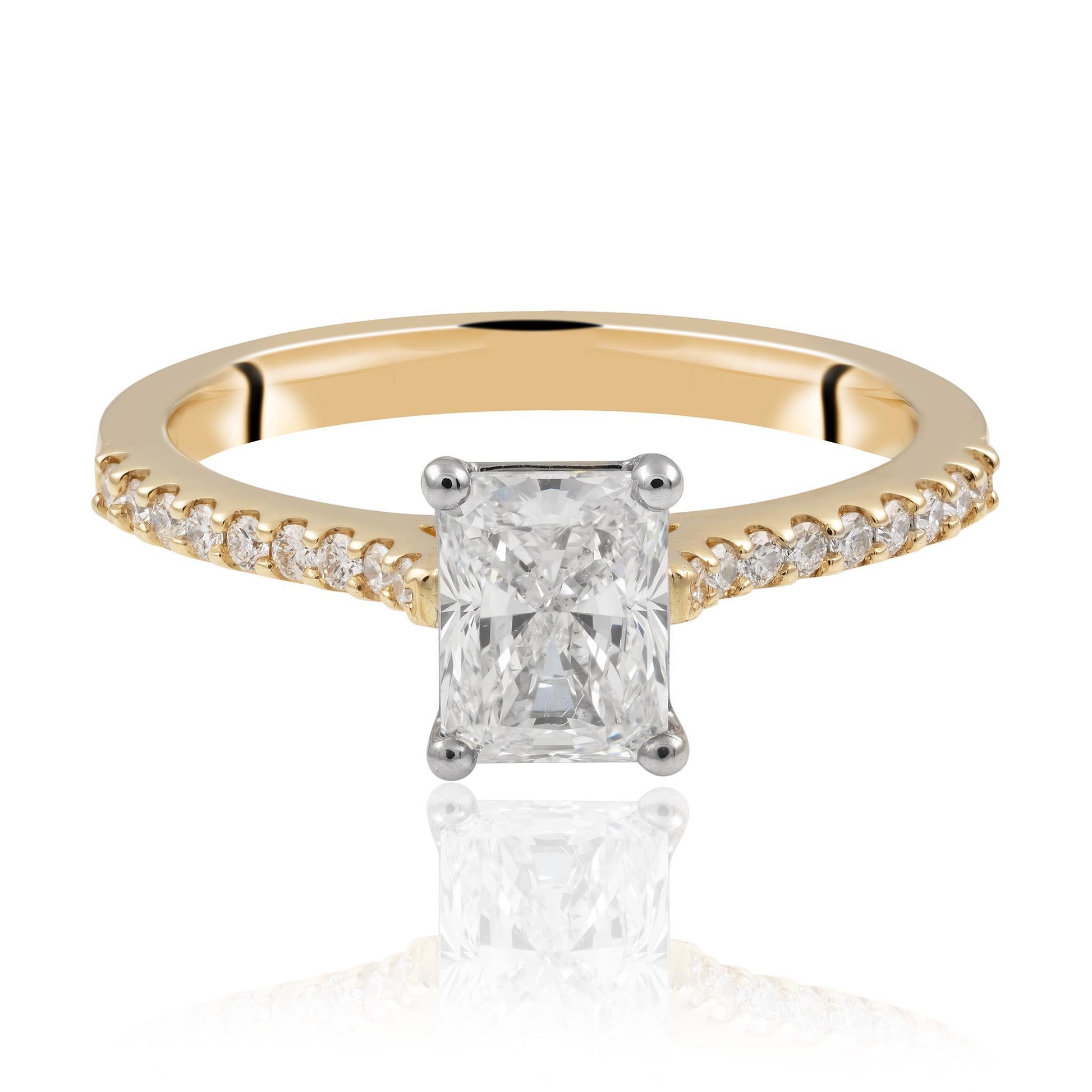 Radiant Cut Diamond Engagement Ring