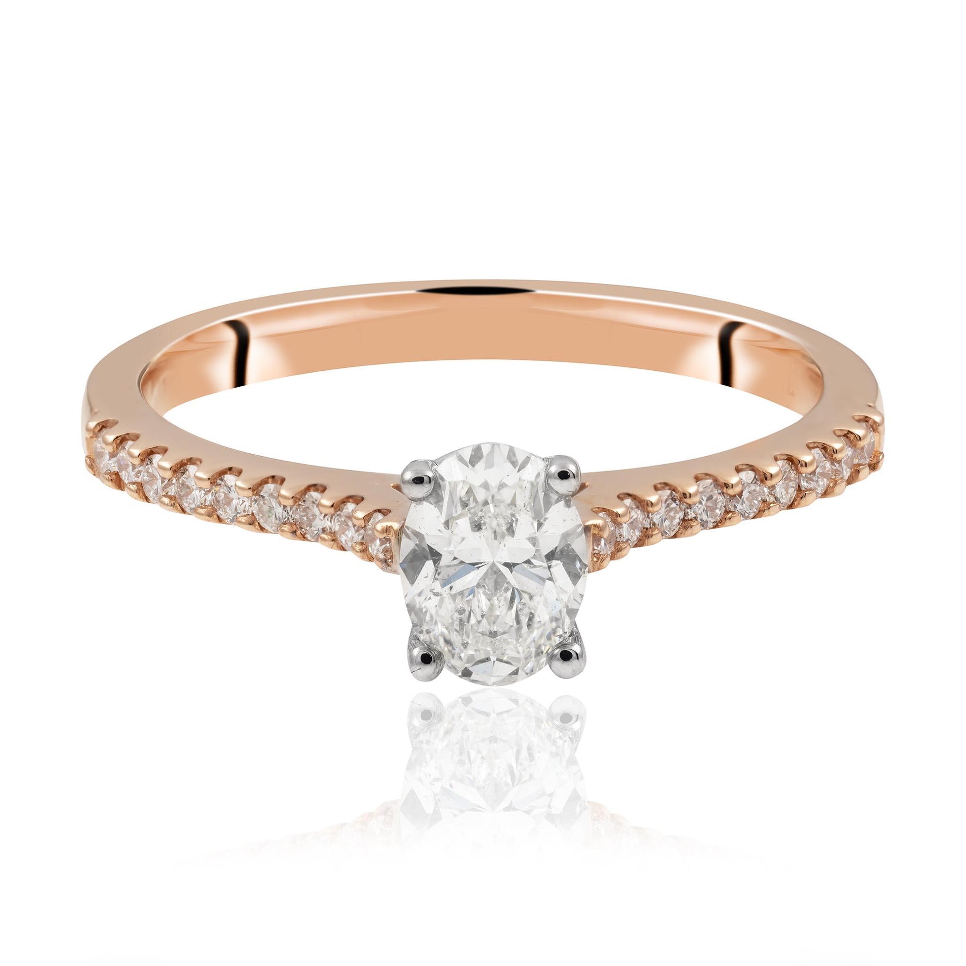 Oval Cut Diamond Engagement Ring Brisbane