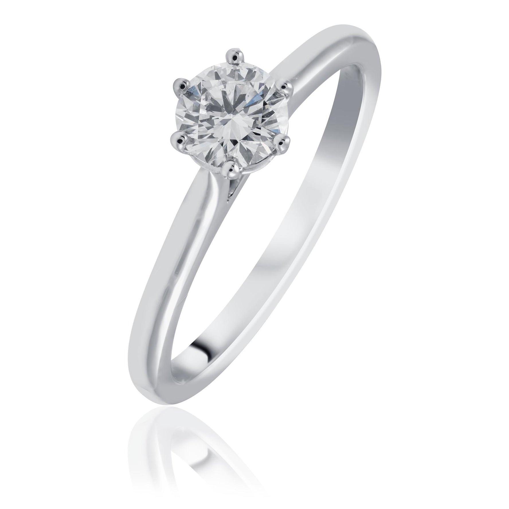 18ct White Gold Diamond Engagement RIng Brisbane