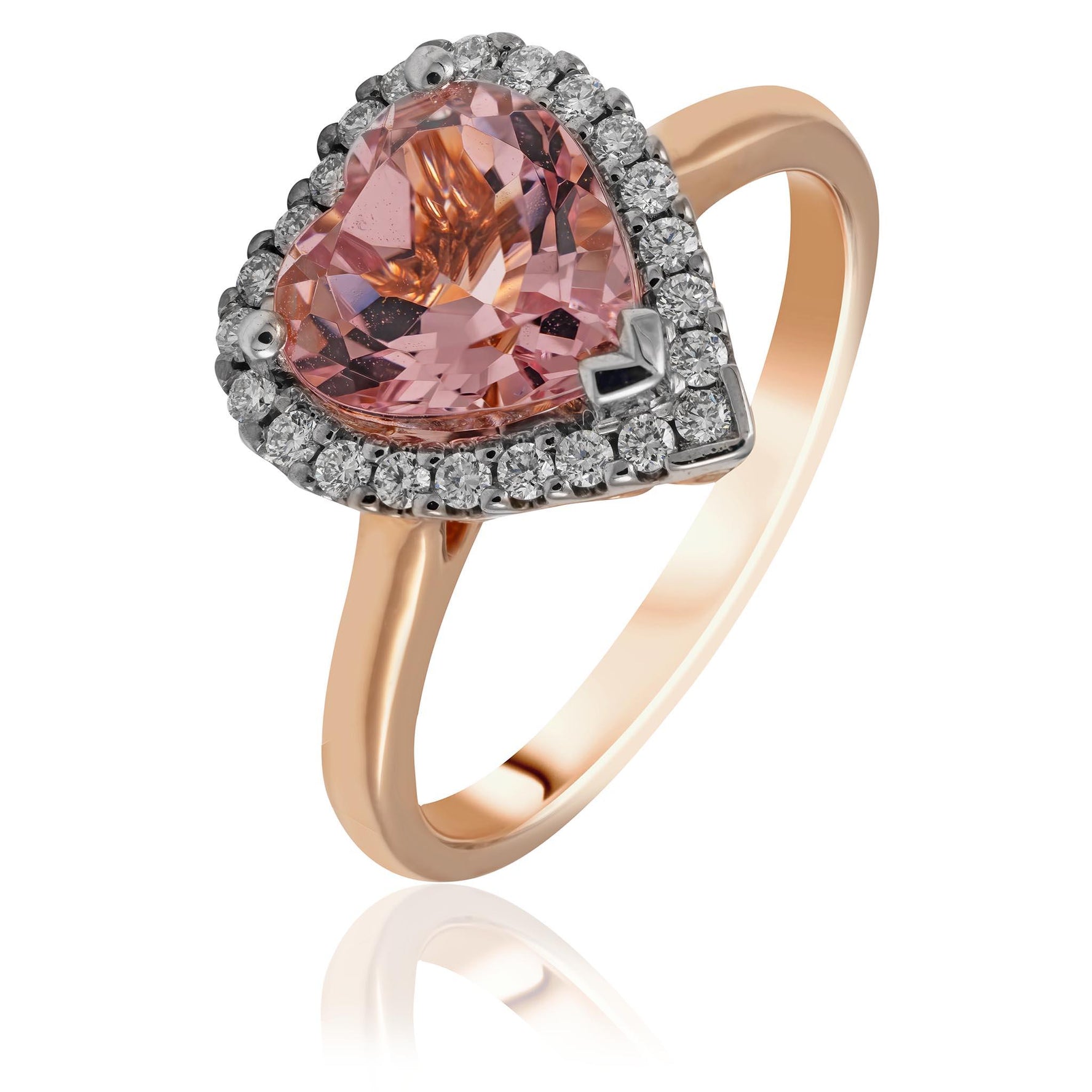 Morganite and Diamond Ring Brisbane