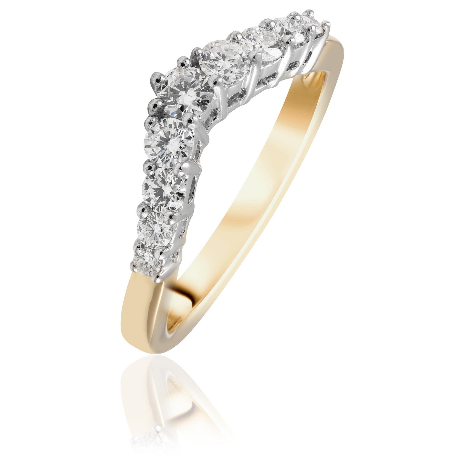 Custom made diamond wedding ring