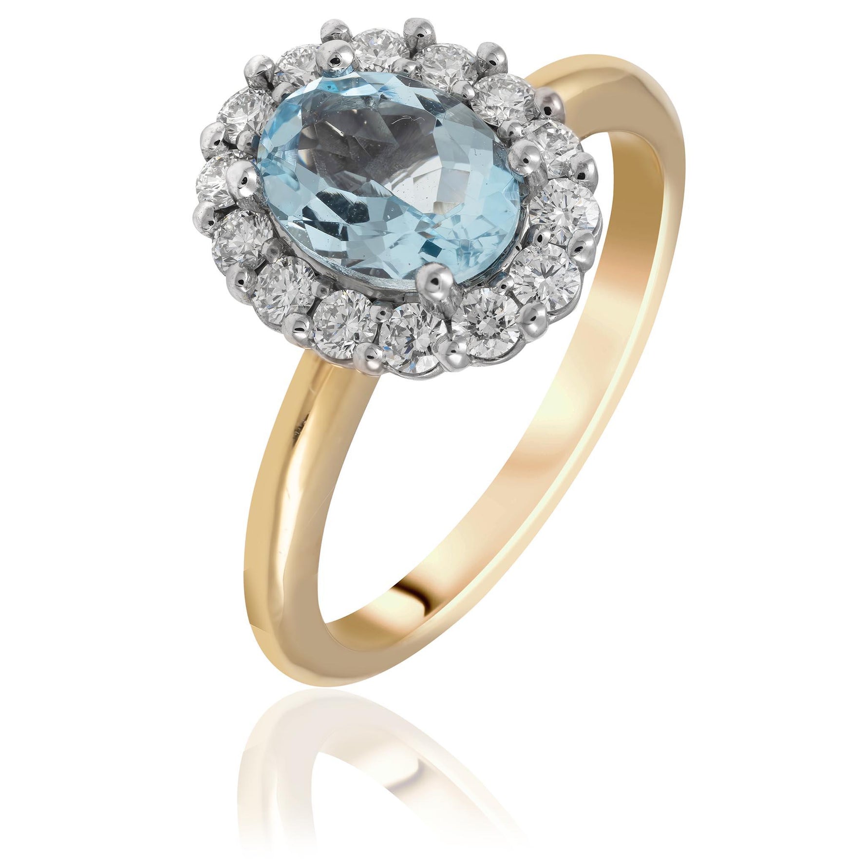 Aquamarine Engagement Ring