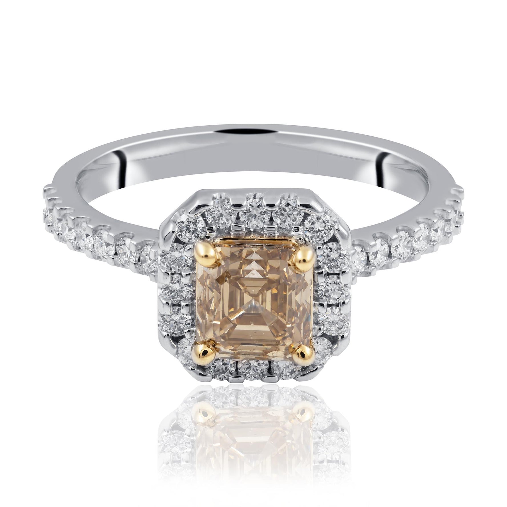 Cognac Diamond Ring