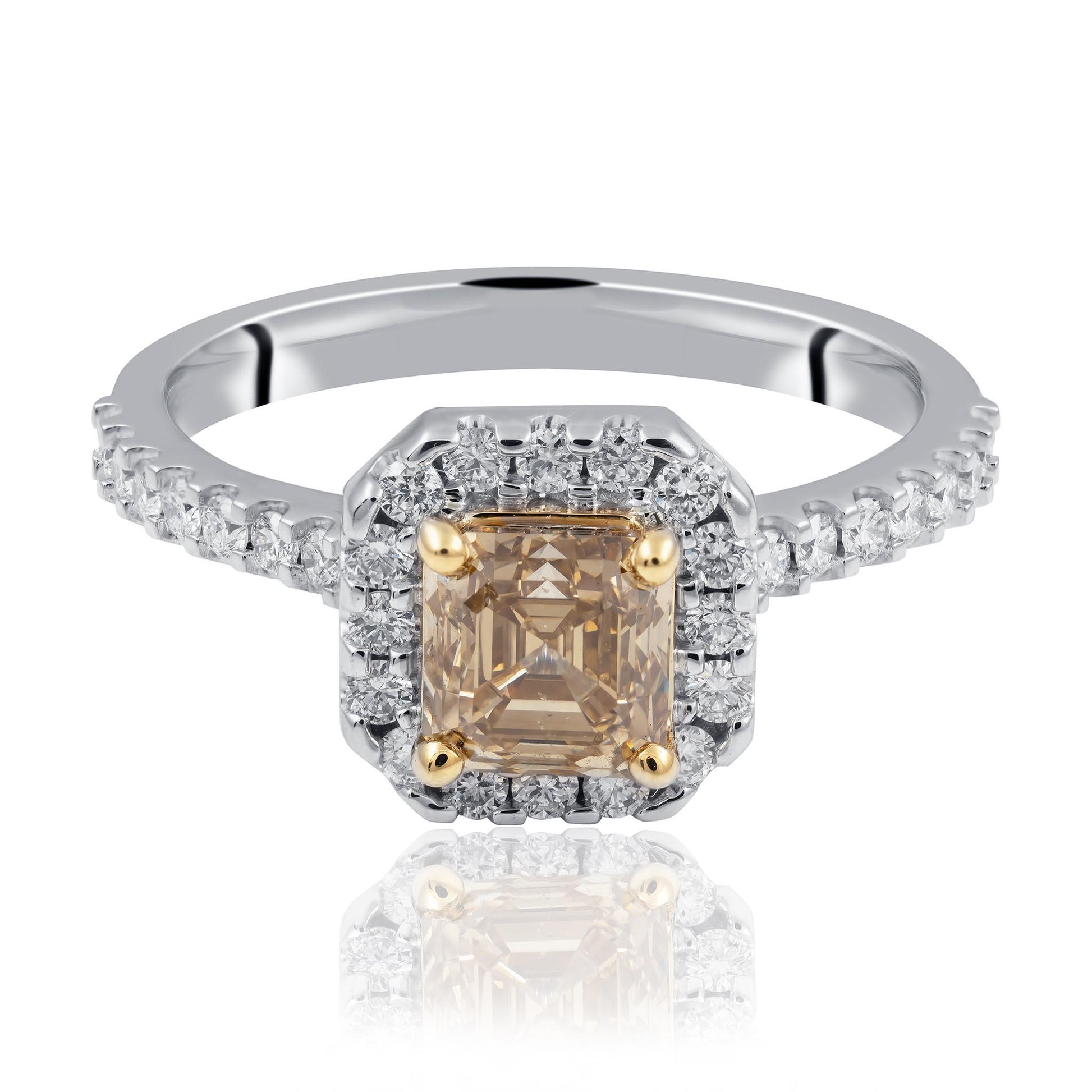 Cognac Diamond Ring