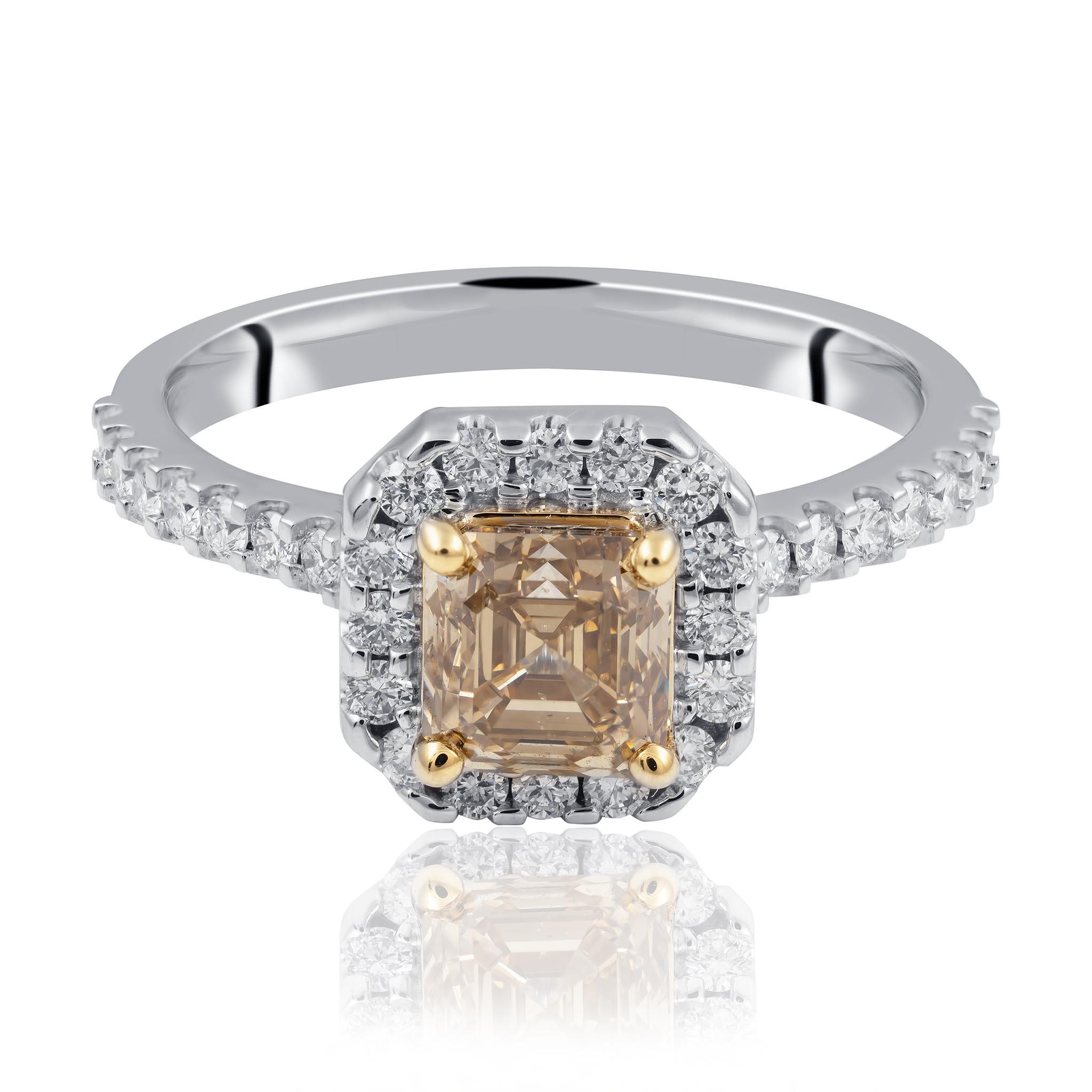 Cognac Diamond Ring