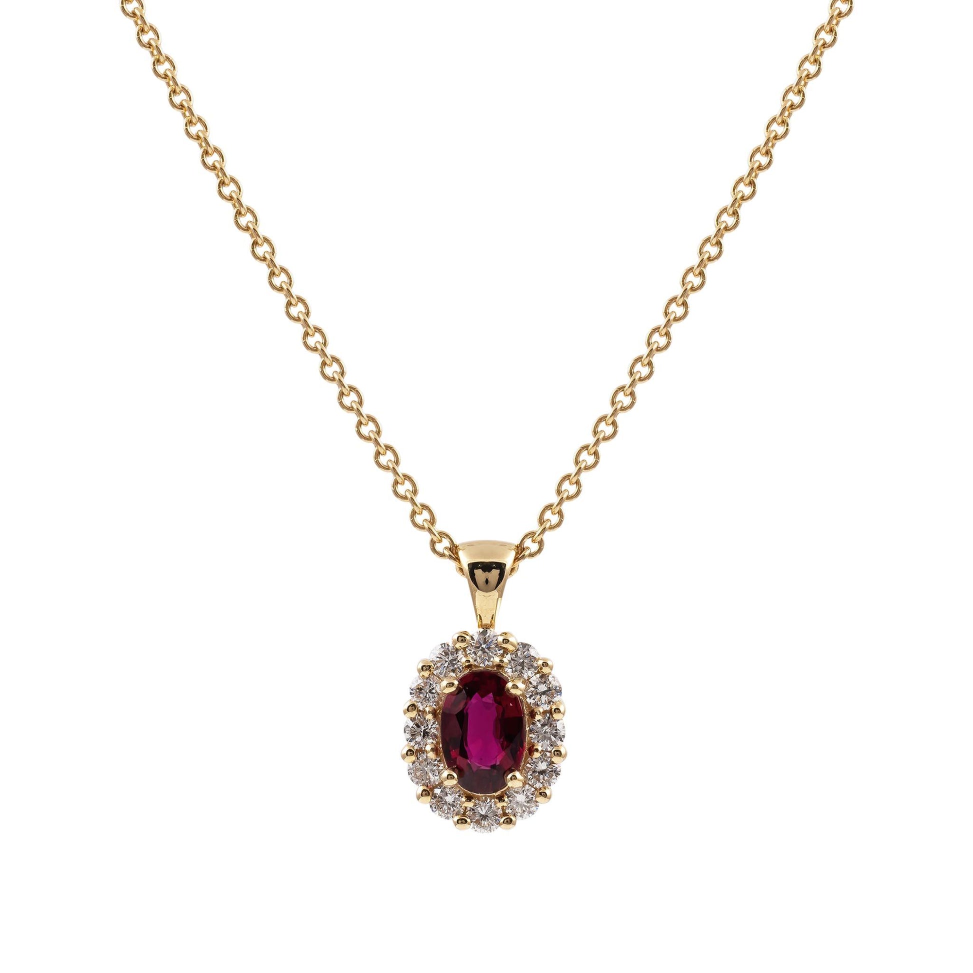 Ruby and Diamond Pendant