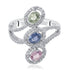 Mixed Colour Sapphire Ring
