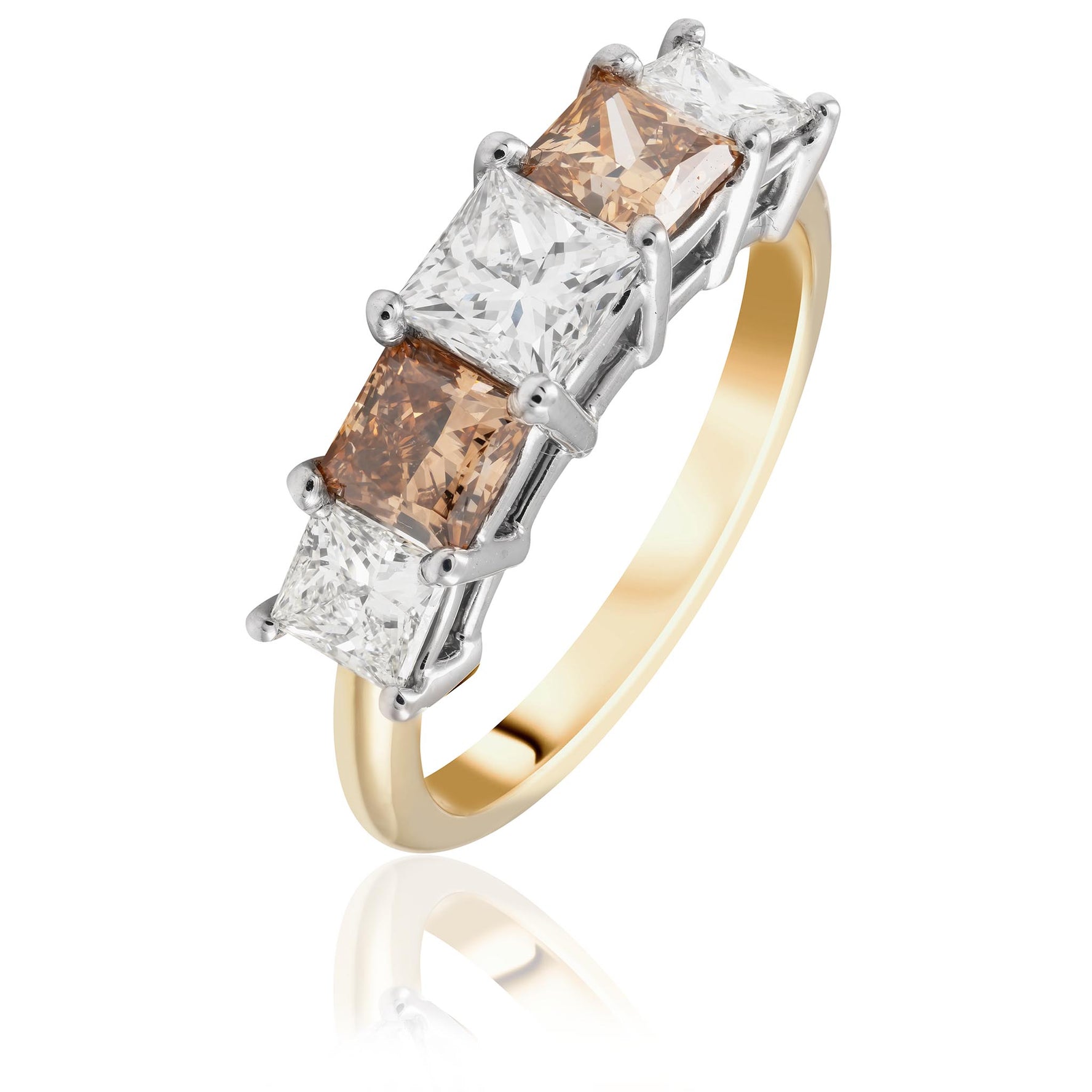 Cognac Diamond Ring