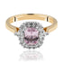 Pink Sapphire Engagement Ring