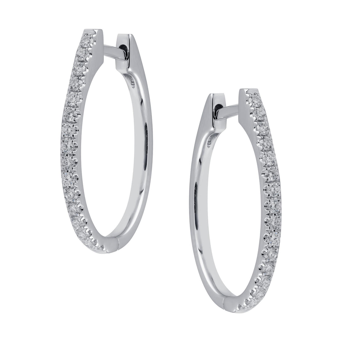 White Gold Diamond Earrings