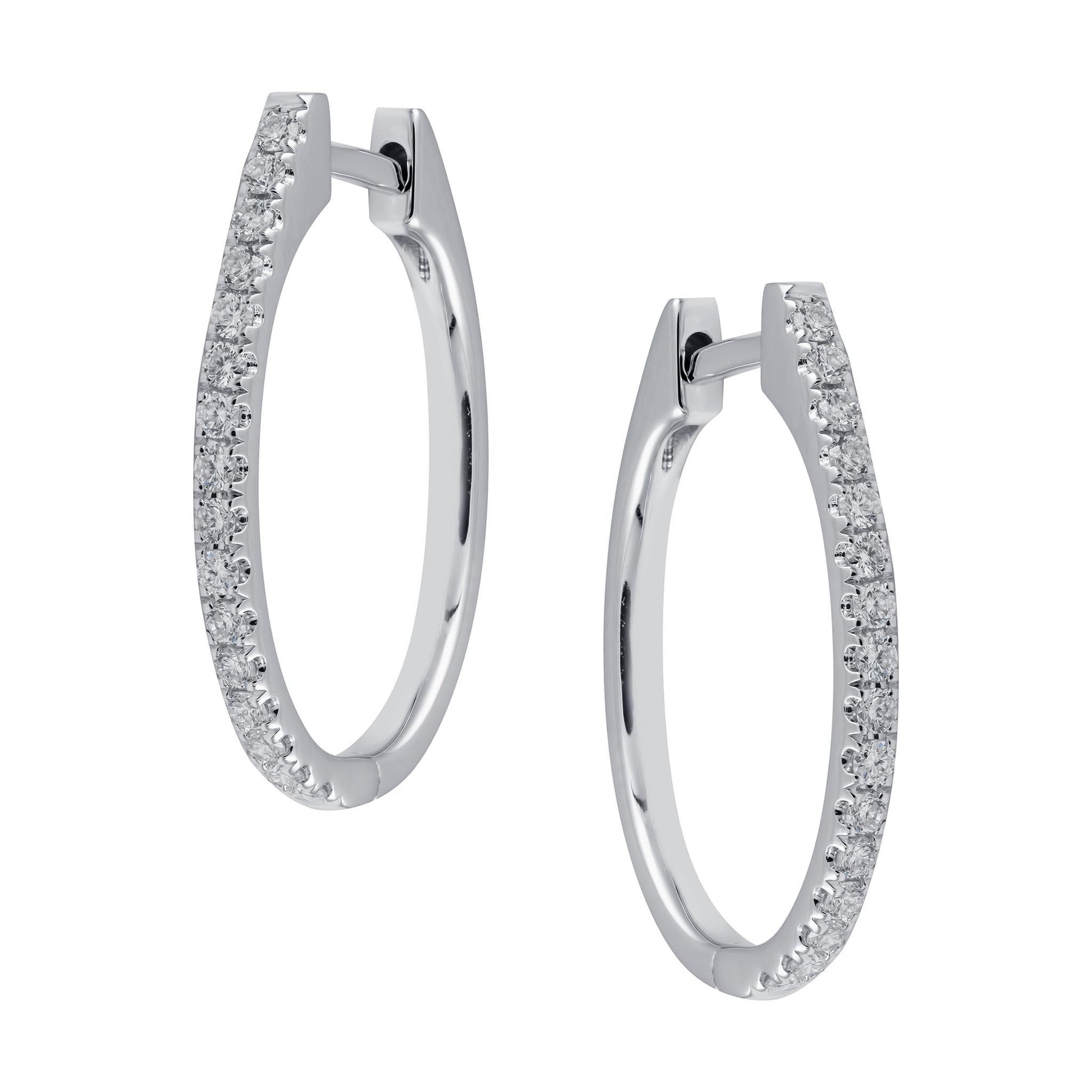 White Gold Diamond Earrings