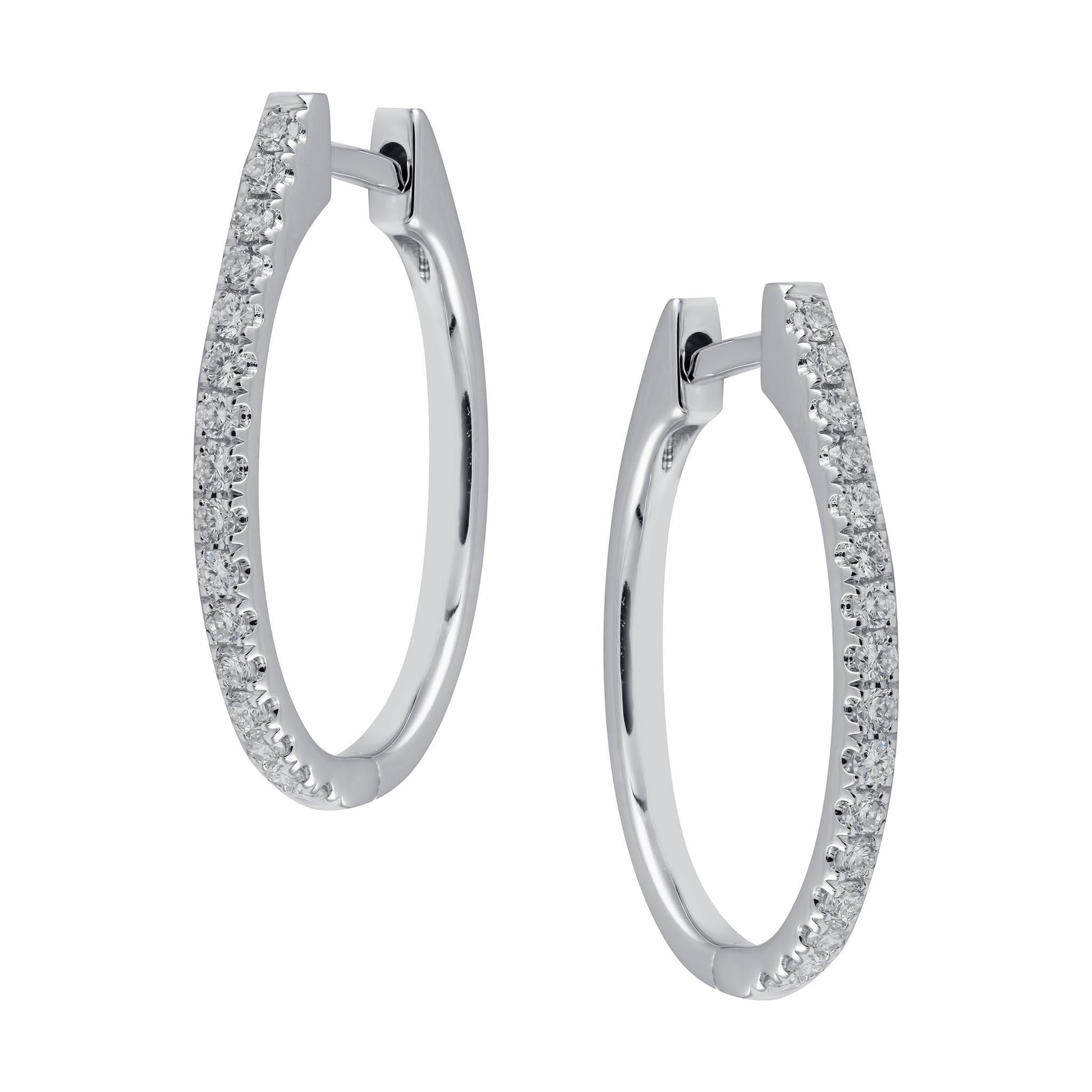 White Gold Diamond Earrings