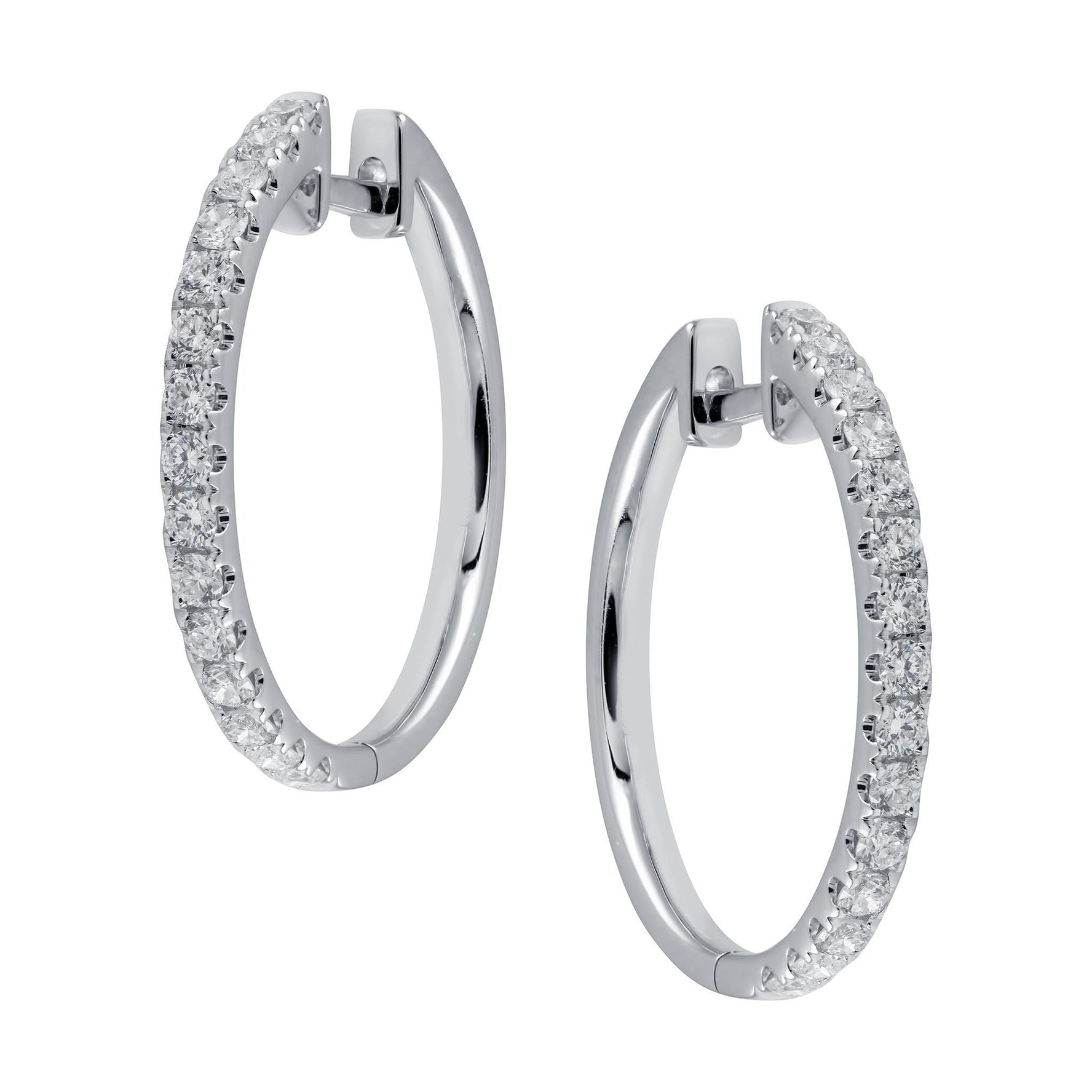 Diamond Hoop Earrings