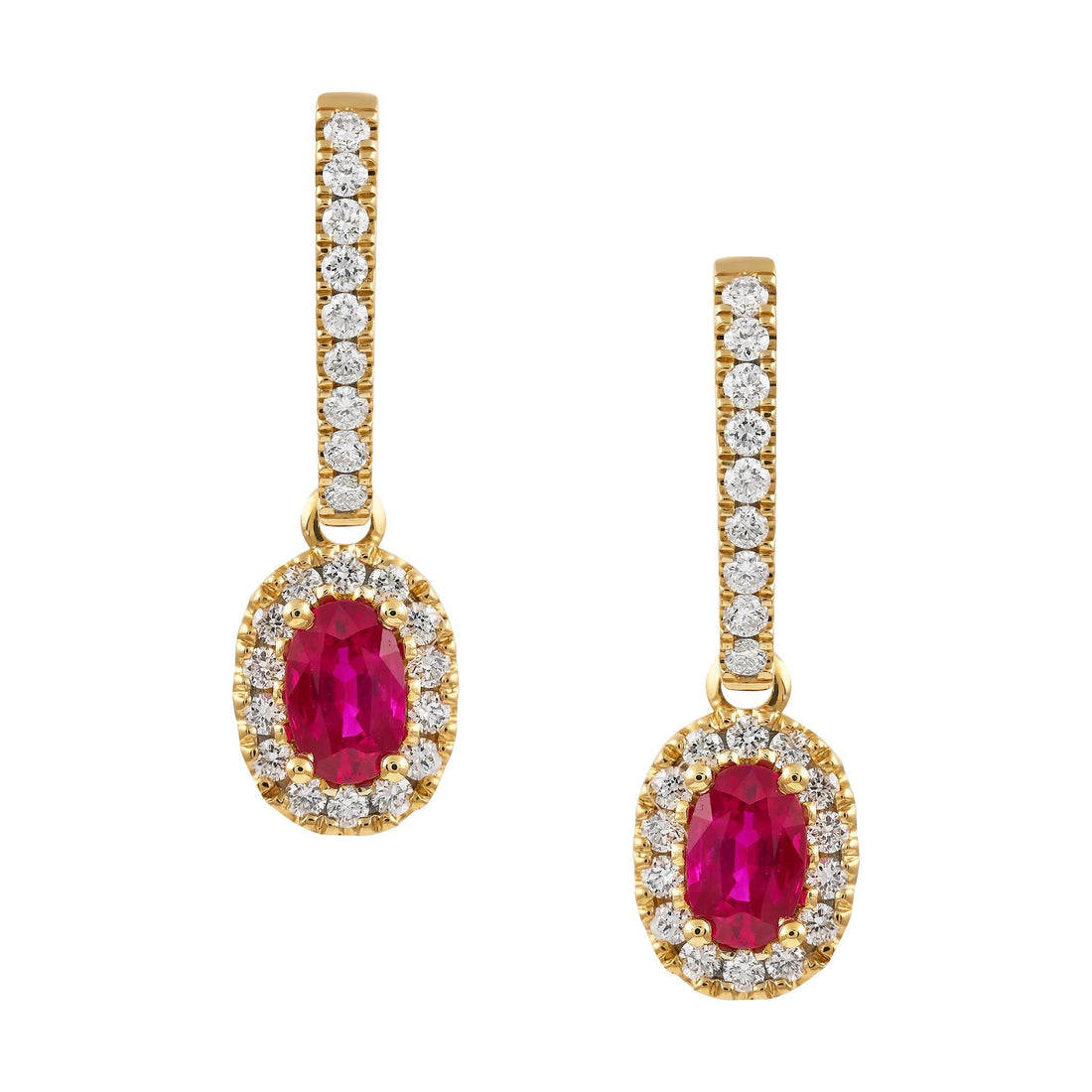 Ruby and Diamond Earrings