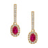 Ruby and Diamond Earrings