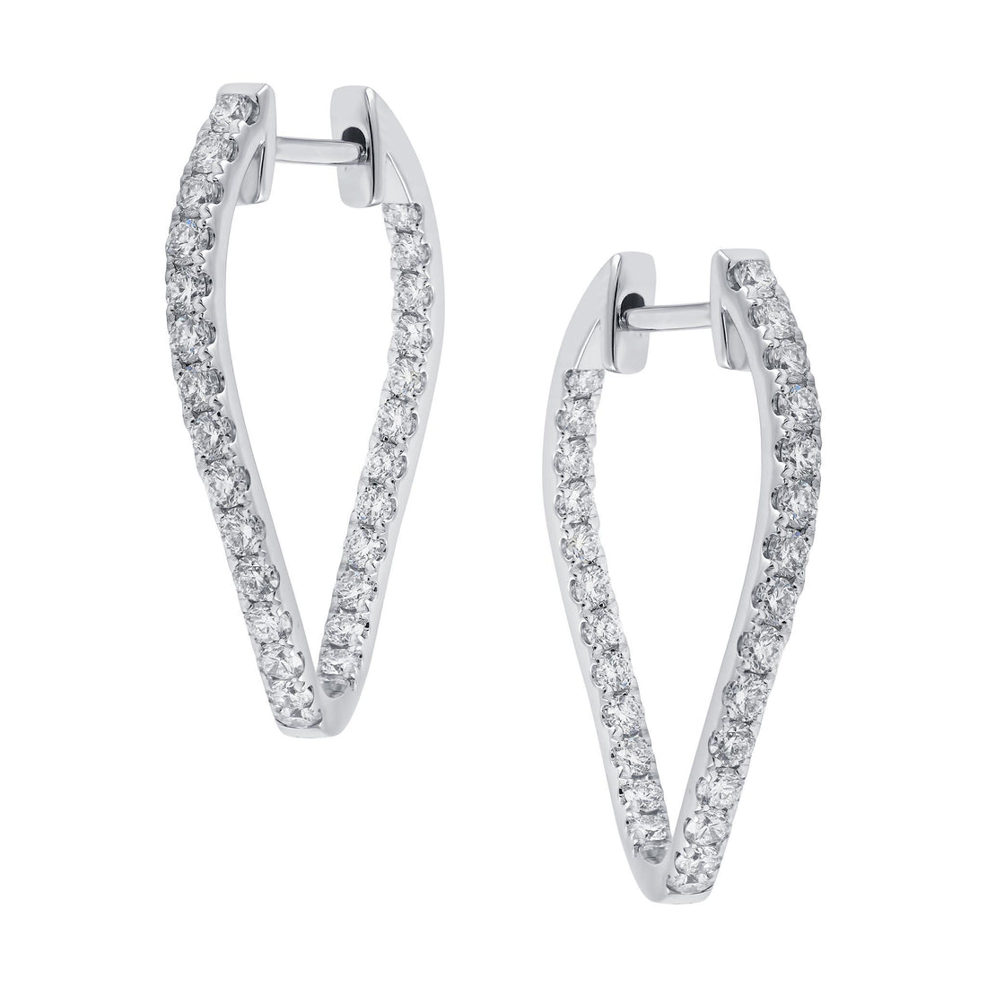 Diamond Hoop Earrings