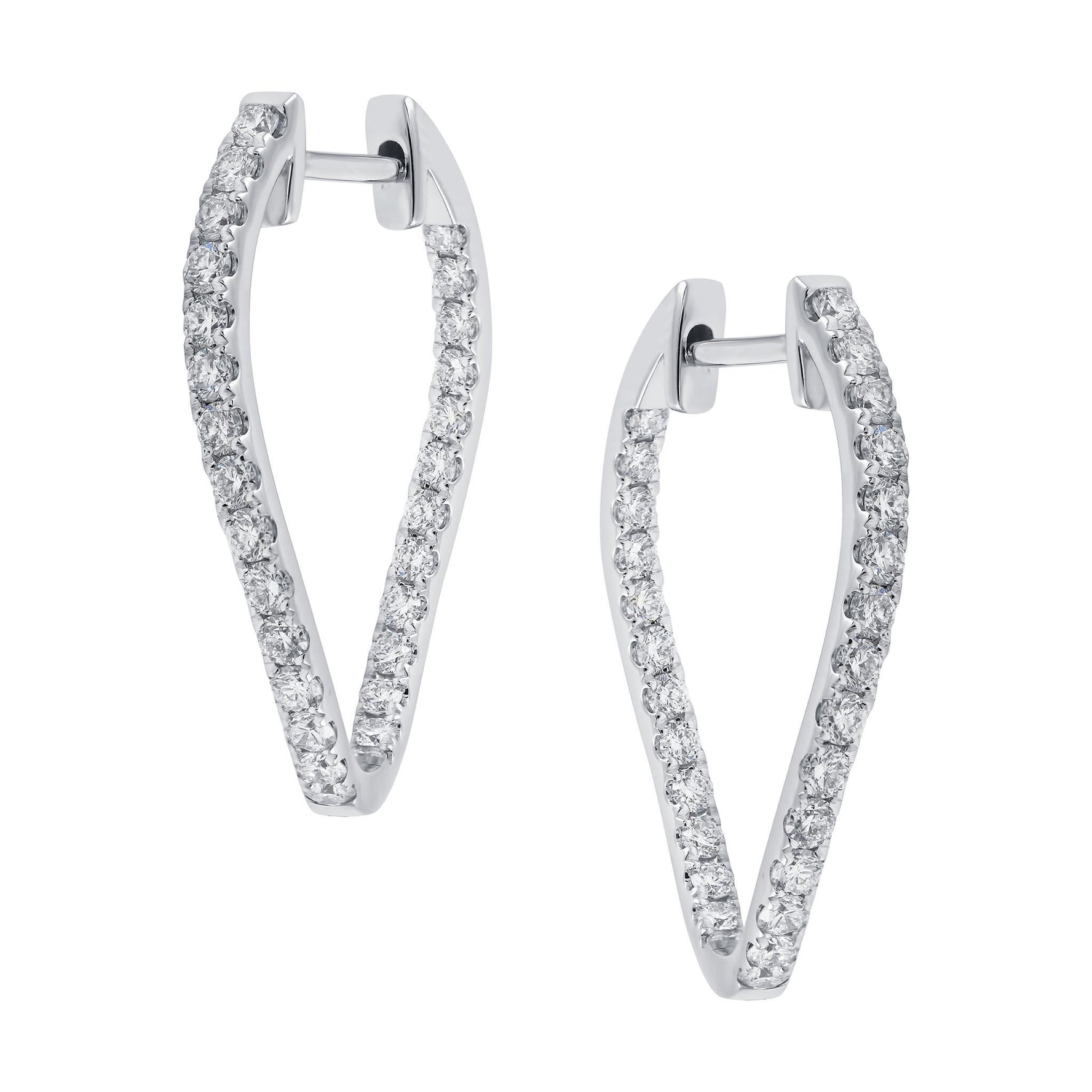 Diamond Hoop Earrings