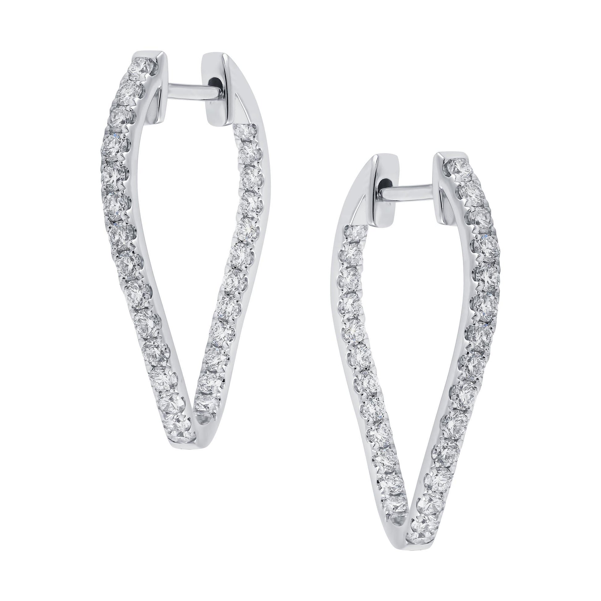 Diamond Hoop Earrings