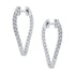 Diamond Hoop Earrings